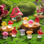 96pcs Mini Mushrooms Cute Resin Tiny Mushroom Figurines - Image 2