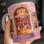 Personalized Ballerina Mug, Custom Name Dance Gift - Image 5