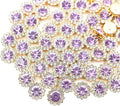 12mm 150pcs Crystal Violet Sew on Rhinestones, Crystals Glass Gems by Unknown
