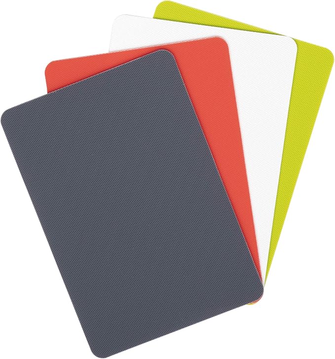 Dexas Heavy Duty Grippmat Flexible Cutting Board Set of Four, 8 by 11 inches by Dexas