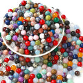 100PCS 10mm Natural Multicolor Stone Beads Round Loose Spacers Beads by NaturalStoneBeads