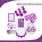 2 Pack 8'' x 12'' Glitter Purple Acrylic Sheet, 3mm Thick Acrylic Plexiglass - Image 6