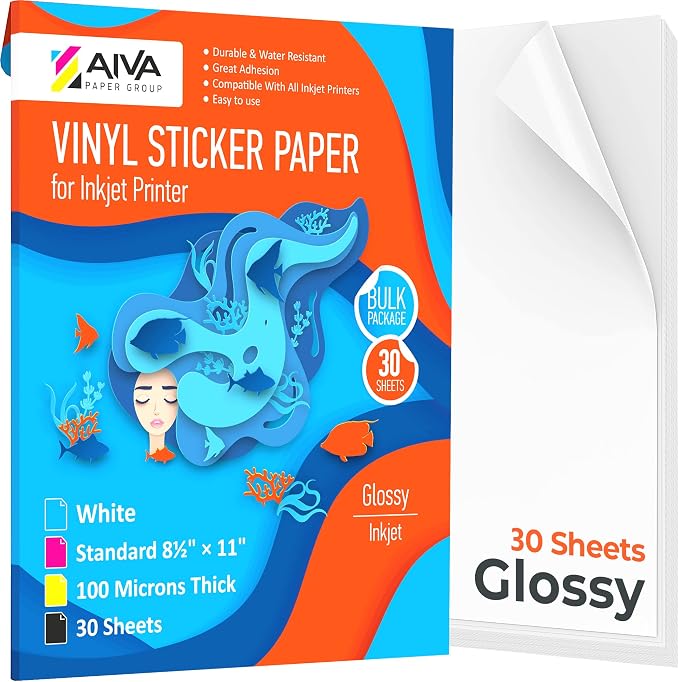 Printable Vinyl Sticker Paper by AIVA