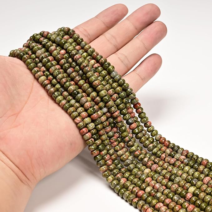 ICAI 4x6mm Natural Rondelle Beads – Loose Gemstone Spacers - Image 2