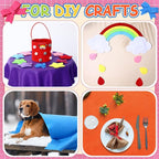 Peryiter 7 Rolls Felt Fabric 36" X 36" 1.6mm Large Fabric Sheets Soft Craft - Image 5