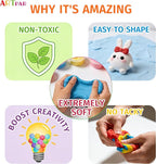 ARTPAR Air Dry Clay for Kids, 90 Colors Modeling Magic Clay Set, DIY Molding - Image 4