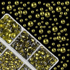 4000Pcs Mixed Size Hot Fix Round Crystals Gems Glass Stones Hotfix Flat Back - Image 2