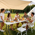 Folding Table 2 Pack, 8 FT Foldable Plastic Table - Image 2