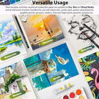 Soucolor Watercolor Paper Pad 9x12 140lb Cold Press 40 Sheets Art Supplies | - Image 6