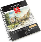 ARTEZA Mixed Media Sketchbook, 5.5 x 8.5 Inches, 60 Sheets, Micro-Perforated - Image 2