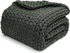 YnM Weighted Blanket, Handmade Chunky Knitted Design, Soft and Cozy, by YNM