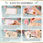 Aboofx Large Flower Press Kit for Adults, 10.8"x6.9" 6 Layers Wooden Flower - Image 5