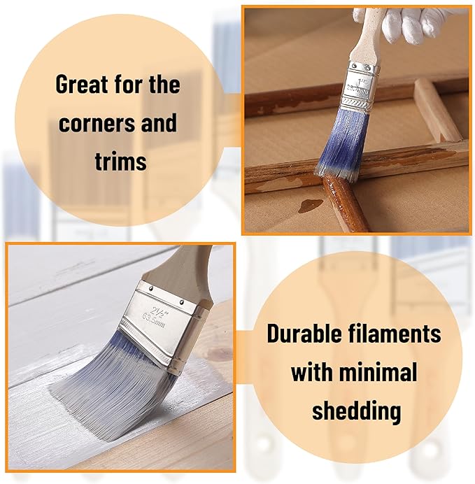 Bates Angle Paint Brushes - Image 5