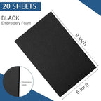 Innconee 20 Pcs 3mm Embroidery Foam EVA Foam Sheets - Image 2
