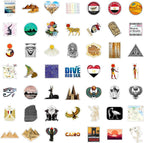 BulbaCraft 100Pcs Egypt Stickers - Image 3