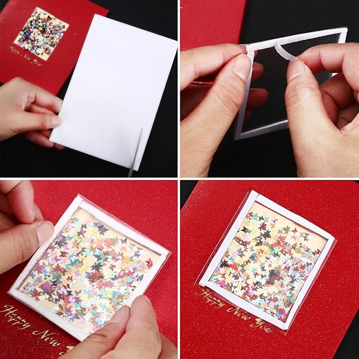 12 Sheets Foam Sheets Crafts 7.9 x 5.9 Inch White Double Sided Sticky Craft - Image 4