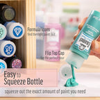 FolkArt Enamel Acrylic Craft Paint, Aqua Splash 2 fl oz Premium Matte Finish - Image 9