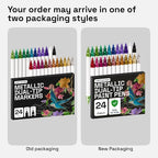 ARTISTRO 24 Metallic Acrylic Paint Markers - Image 9