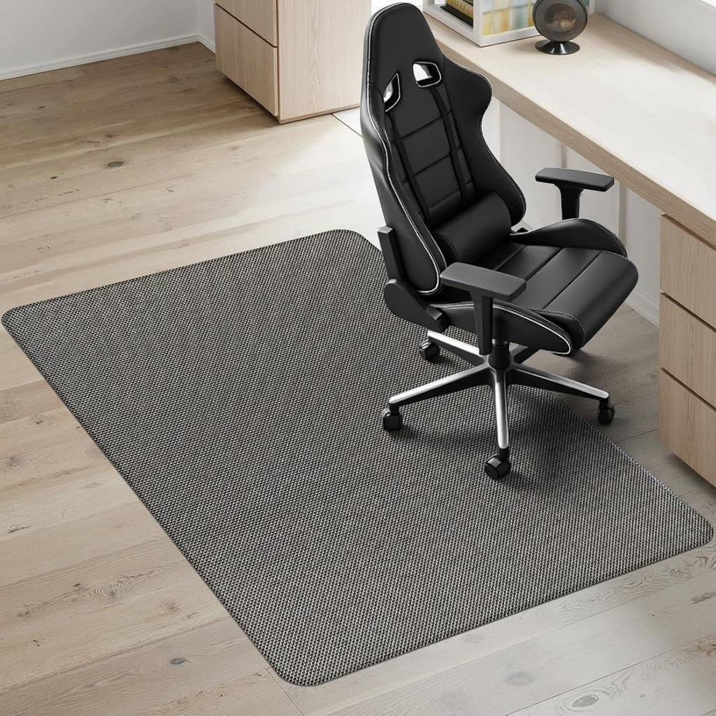 Kuyal Office Chair Mat for Hardwood Floor, 36" x 48" Heavy Duty Desk Chair Mat for Office & Home, Anti Slip, Non-Curve Computer Chair Protector Mat, Light Brown