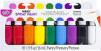 Tulip Fabric Paint, Permanent Spray on Paint Set Party Pack, 9 Pack Rainbow by Tulip