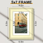 Vittanly 5x7 Picture Frames Set of 2, Ornate Vintage Photo Frame - Image 2