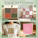 Texture Stencils for Crafts Reusable 16Pcs Stencils | DIY Art Painting Stencil - Image 5
