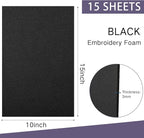 Innconee 15 Pcs Embroidery Foam 3mm Thick 10 x 15 Inch 3D Puffy EVA Foam Sheets - Image 2