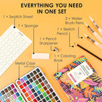 Grabie Watercolor Paint Set, Watercolor Paints, 168 Colors, Painting Set - Image 2