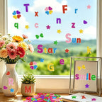 Glitter Foam Letter Stickers 469 Pcs Self-Adhesive Uppercase & Lowercase ABC - Image 5