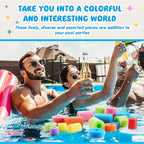 Frienda 100 Pcs Pool Noodles Bits Multicolor Craft Small Size Versatile Mixed - Image 3
