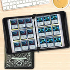 9 Pocket Card Binder, Trading Card Binder Premium 720 Double PU Card Collection - Image 5