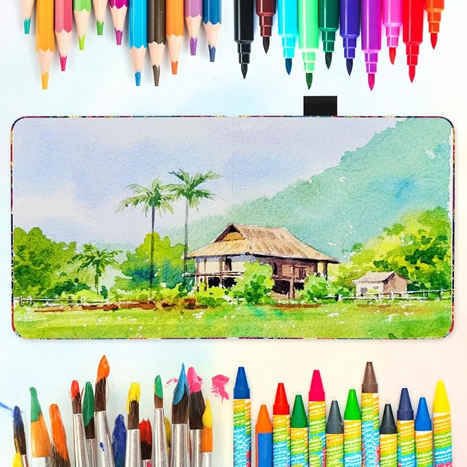 5x5 Handy Portable Handmade Cloth Fabric Hardcover Sewing Binding Travel - Image 3