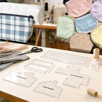 5Pcs Boxy Bag Making Templates for DIY Sewing Enthusiast | Bag Making Supplies - Image 7