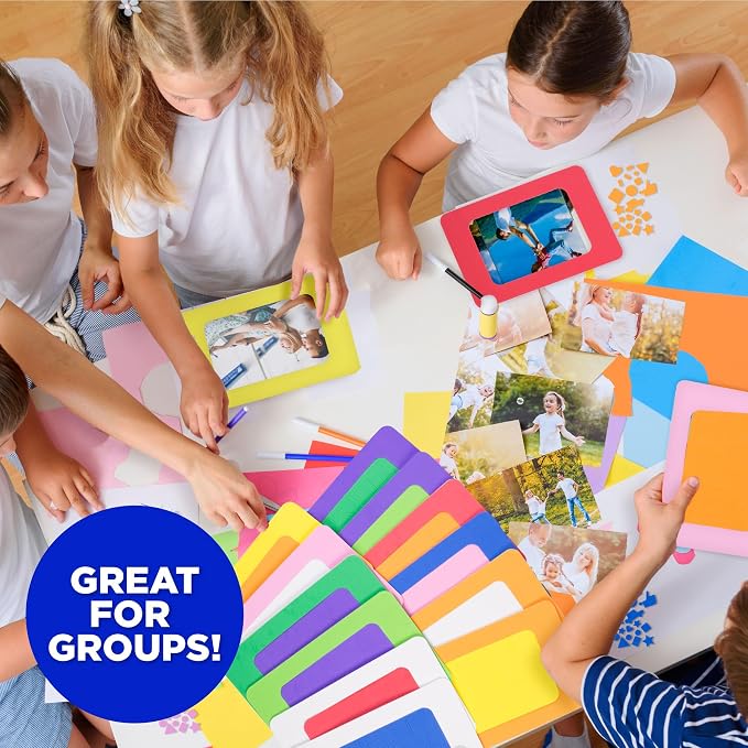 Horizon Group USA DIY Foam Picture Frame Craft Kit, Back to School Arts & Craft - Image 6