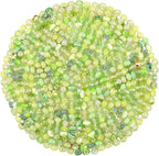 Large Hole Beads Spacer Beads Green Assorted European Craft Big Beads Large by BRACELETMAKINGKIT