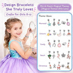 Charm Bracelet Making Kit & Unicorn/Mermaid Girl Toy- ideal Crafts - Image 2