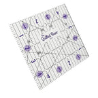 The Quilted Bear Square Quilting Ruler, Transparent Acrylic, Precise Bold Lines - Image 3