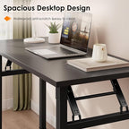 Need Small Folding Computer Desk, 35.8 Inch Writing Table, Sturdy Foldable Desk - Image 7