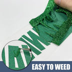 Green Glitter Heat Transfer Vinyl 12" x 15 ft HTV - Image 5