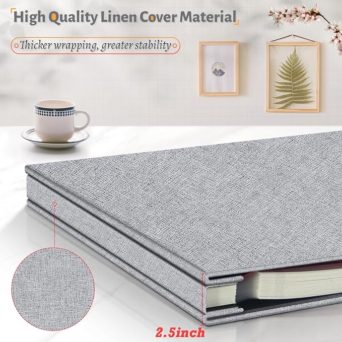 Artfeel Photo Album Self Adhesive Scrapbook, 120 Pages Large Photo Book - Image 5