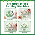 Green Clover Permanent Adhesive Vinyl 14 Sheets 12'' x 10'' | St. Patrick's Day - Image 3