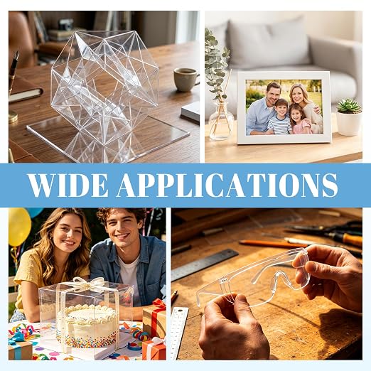 TKOnline 15 PCS Plexiglass Sheets, Invitations, Poster Frames Plastic Board - Image 5