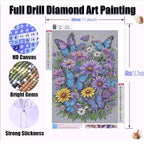 Butterfly Flower Diamond Art Painting Kits - Image 3