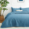 Love's cabin Quilts for Queen Bed Misty Blue Bedspreads Bedding Set by Lovescabin