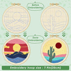 ERKOON Punch Needle Kit Adults Beginners, Needling Punching Project - Image 3
