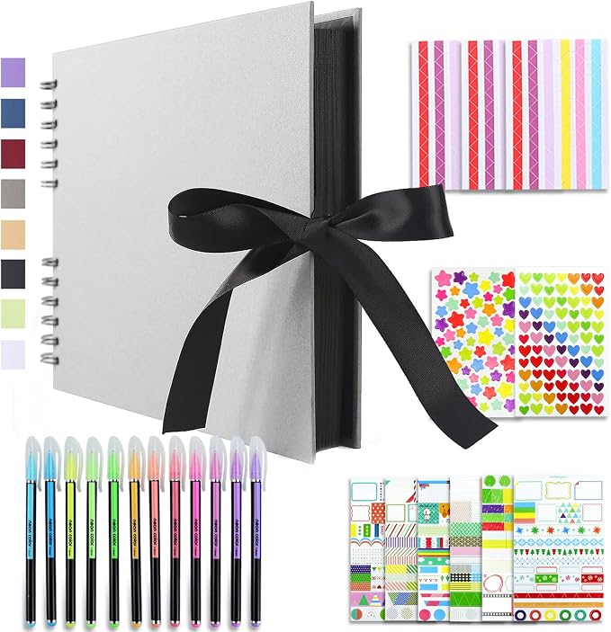 Vienrose Scrapbook Album 80 Pages, DIY Photo Album by Vienrose