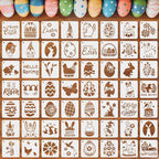 Augshy Easter Stencils, 56 Pack Holiday Stencils Easter Painting Stencils Set by Augshy