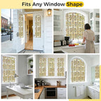 OHTMERU 3D Stained Glass Window Privacy Film, Heat Control UV Blocking Static - Image 8