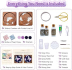 Wooden Coasters Craft Kits – Filigree Enamels Painting DIY Coasters Art - Image 4