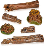 Warmtree 6 Pcs Tree Stump Figurines by Warmtree